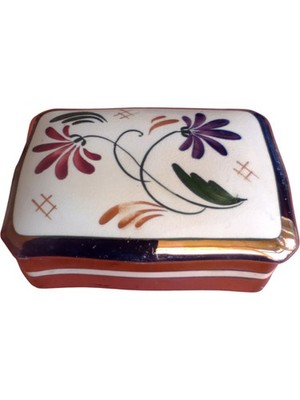 Wade Heath England Keramik Deckeldose Blumenmuster Vintage Sammlerstück