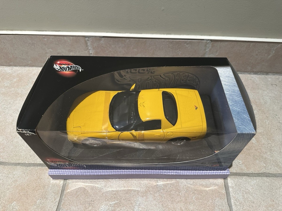 C5 Corvette 100% Hot Wheels 1:18 Diecast Yellow | eBay