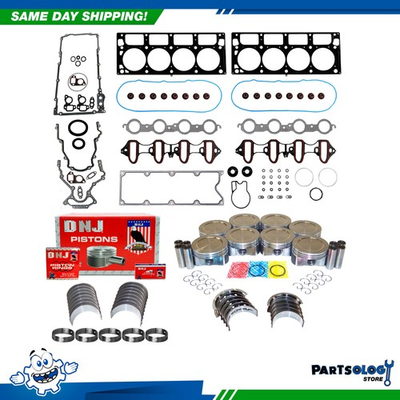 #ad DNJ EK3169 Engine Rebuild Kit For 04 05 Chevrolet GMC Express 2500 6.0L V8 OHV $792.29