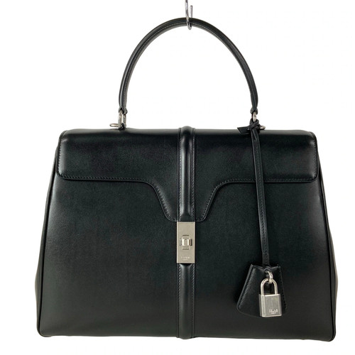 CELINE 16 Sèze Medium/Classic 16 (Sèze) Bag 187373BEY.38SI Black Calf Leather
