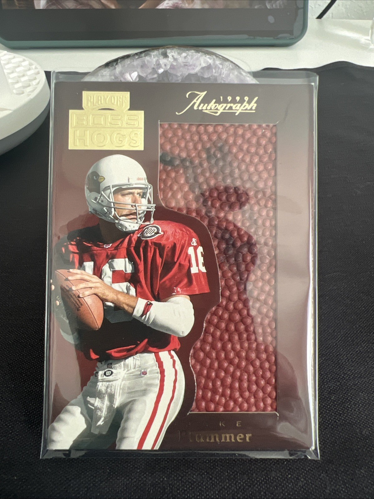 1999 Playoff Boss Hogs Jake Plummer Autograph Genuine Leather Auto Cardinals BH4