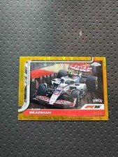 2025 Topps Chrome Formula 1 F1 Oliver Bearman RC Rookie Gold Logo /50 #86
