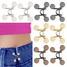 Adjustable Pant Waist Tightener,8 Set Jeans Pants Clips to Tighten Waist