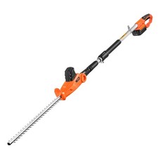 20V Cordless Hedge Trimmer 20 Inch Blade 1200 RPM Extendable 6.2-7.8 Ft 5 Angles