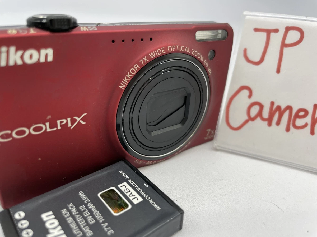Nikon COOLPIX S6000 レッド デジタルカメラ 7x WIDE Amazon | Nikon