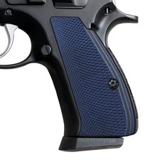Empuñaduras Cool Hand G10 para CZ 75/85 Compact, P-01, P100, C100, azul/negro