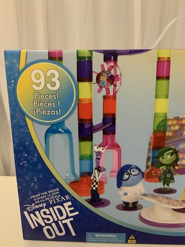Disney Pixar Inside Out Marble Run Joy Fear Sadness Anger Toy 93 Pieces NEW - Picture 2 of 12