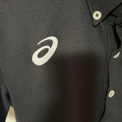 ASICS JAPAN Wrestling Team Polo Shirt 2XL Black Rare JPN Logo | eBay