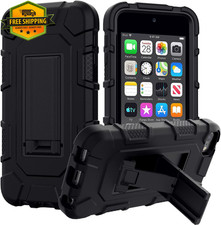 Case for Apple iPod Touch 7th 6th 5th Gen Heavy Duty Shockproof Black Cover