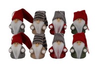 Weihnachtswichtel 8Er Set 6,5Cm Tomte Figuren AnhäNger Baumschmuck Deko Winter