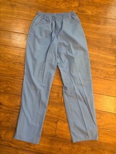 SB fashionscrubs Unisex Medical Scrub Pants S Blue Polyester Twill Elastic