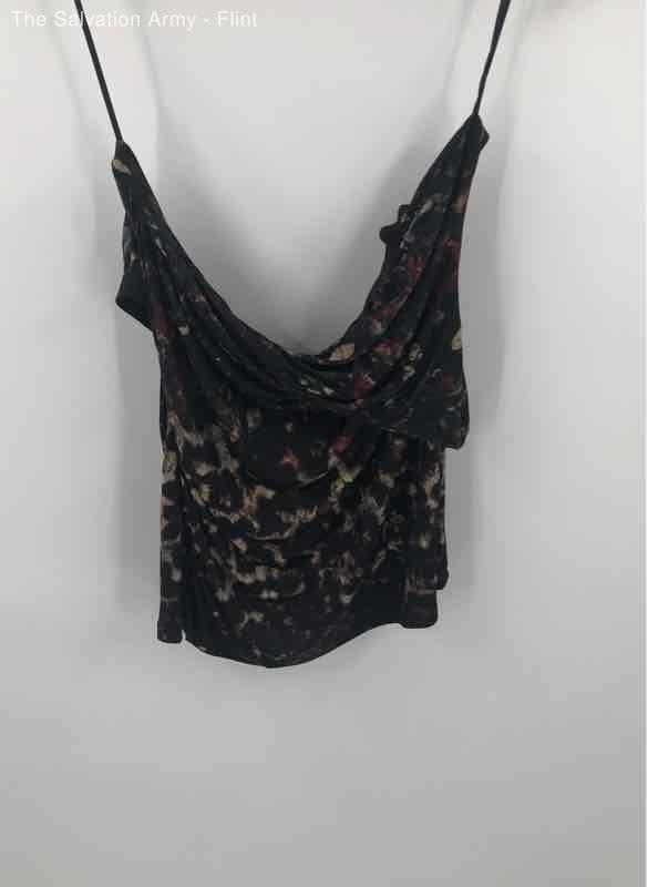 Cache Womens Multicolor Abstract One Shoulder Cas… - image 2