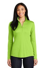 Sport-Tek LST357 Ladies 100 Polyester PosiCharge Competitor 1/4 Zip Pullover