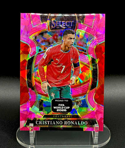 Panini Select Road to FIFA World Cup 2026 Pink Ice #48 Cristiano Ronaldo