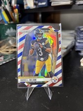 2024 PANINI PRIZM RUSSELL WILSON #240 RED WHITE BLUE STEELERS