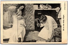 Oft in the stilly night - couple prepares to kill something under bed