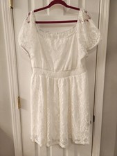 Shein White Lace Dress Size 2X