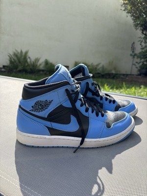 Nike Air Jordan 1 Mid University Blue Black Gr. 42.5 Sneaker