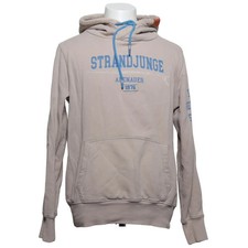 Adenauer & Co, Kapuzenpullover, Größe: M, Beige, Baumwolle, Print, Herren #UJY