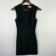 Elizabeth and James RUDI Black Cut Out Mini Sheath Dress Womens 0 Sleeveless LBD