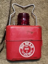 Vintage Big Beam Model 408f Takes 2 6 Volt Batteries Firemans Light