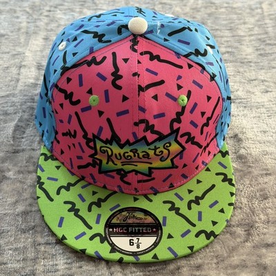 Rugrats 1991 Headgear Classics HGC Fitted Hat Size 6 7/8 90s Neon Retro Cap