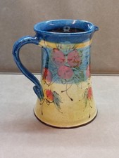 Vintage Keif German Stoneware Jug Studio Art Pottery 7" tall some damage