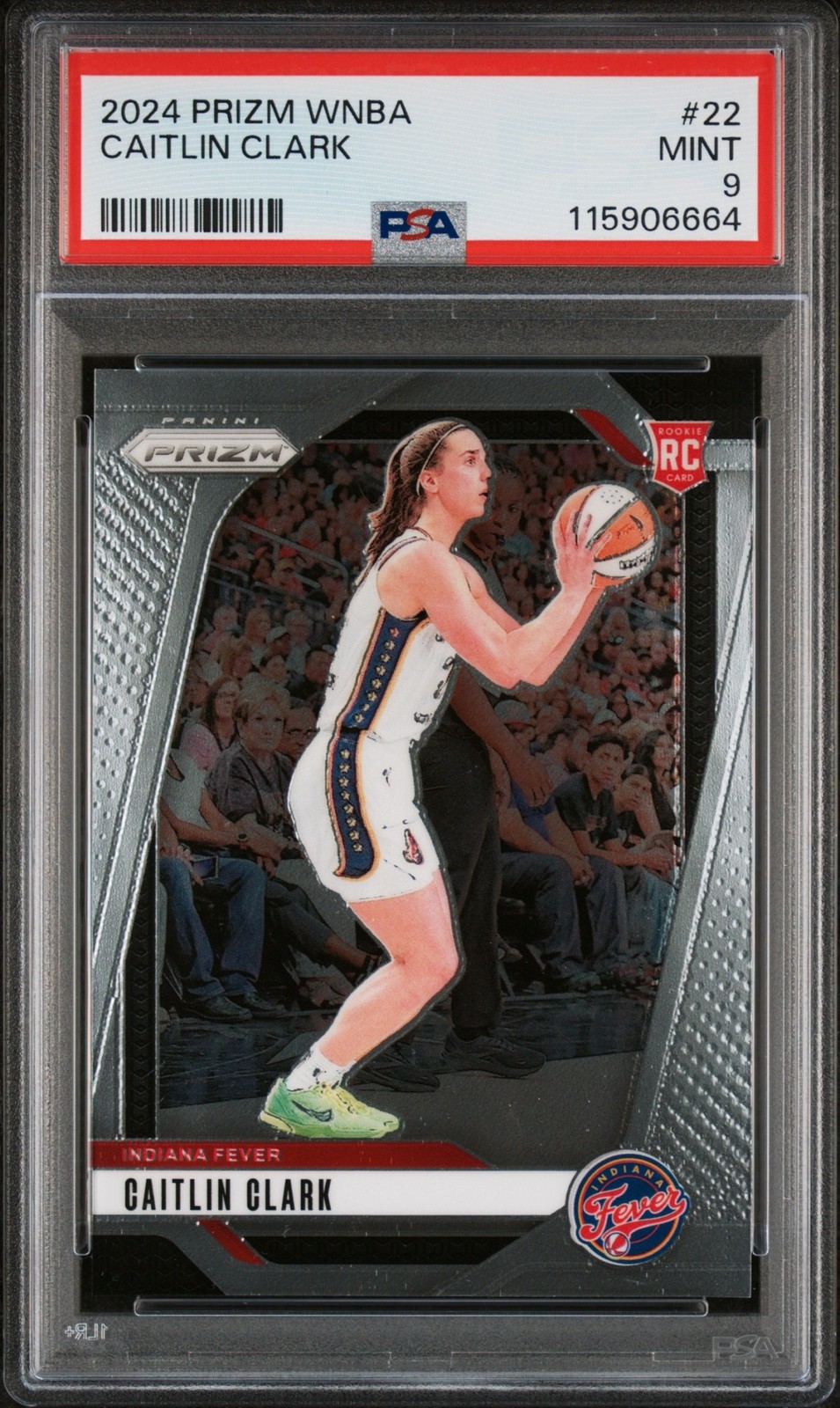 2024 Panini WNBA Prizm Basketball Caitlin Clark #22 RC Rookie PSA 9 view 1