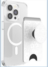 PopSockets Phone Wallet for MagSafe Blanc Fresh Floral Holds 3 Cards Magnetic