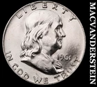 1961-D Silver Franklin Half Dollar - Choice Gem Brilliant Unc++++  #K1782