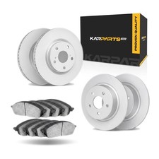 For Chevy Malibu 2006-2012 Brake Set Front And Rear Cast Iron Plain Style