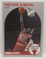 1990 Hoops #65 Michael Jordan Chicago Bulls Basketball Card HALL OF FAME