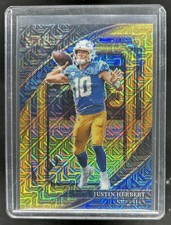 2022 Panini Select Justin Herbert Gold Prizm Suite #/10 Chargers