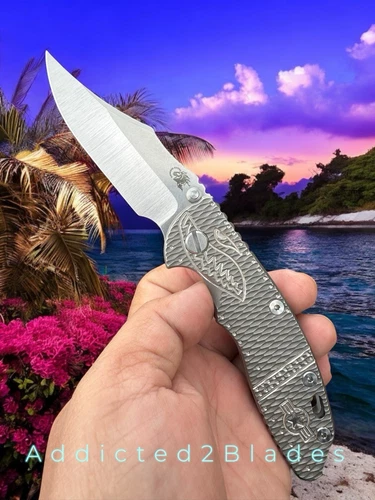 Hinderer USA XM-18 3.5 BOWIE TRI-WAY Warthog Titanium BMG Grind Knife Folder