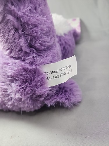Best Made Toys Purple Easter Bunny Rabbit Plush Holding Carrot Stuffed Animal - Picture 9 of 9