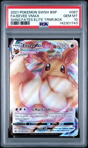 Eevee Vmax PSA 10 Shining Fates Elite Trainer Box Promo 2021 SWSH English #087