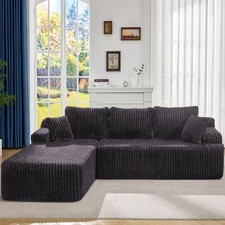 L/U-shaped Modern Sectional Couch Tatami Bed Chaise Lounge Free Combination Sofa