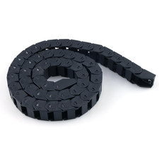Cable Drag Chain, 15X20Mm Towline Wire Carrier 1 M/ 3.3Ft Plastic Semi Enclosed