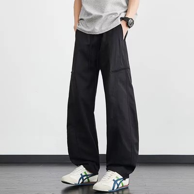 American Scimitar Casual Pants Men's Summer Thin Fashion Brand Loose Wide Legs C