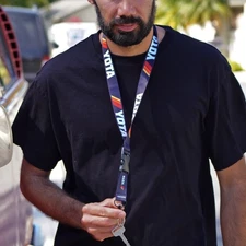 TRD Retro Stripes Lanyard Strap Keychain for Toyota, YOTA