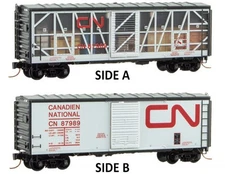 Micro-Trains MTL N-Scale Canadian National/CN Impact Box Car/Open Side #87989
