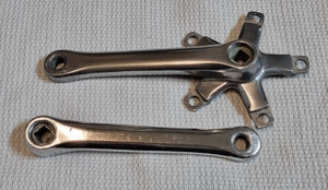 Jeu De Manivelles Sugino GT Chrome BMX Old School - Longueur 170mm - Double Plateau 110 BCD - Occasion Années 80