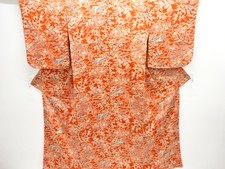 7759940: JAPANESE KIMONO / KOMON / CHIRIMEN / FLORAL PLANTS