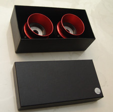 2 NAB-Adapter – rot von Darklab Magnetics - z.B. für Revox Tonbandgeräte