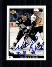 Warren Rychel NHL USA Upper Deck Traiding Card Original Sign + A 249142