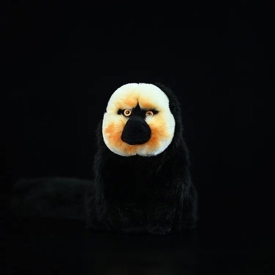 White-faced Saki Monkey 9 Inch Stuffed Animal Plush Toy Toddler Doll Kids Gifts