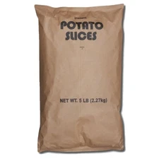 Instant Dehydrated Potato Slices Value Pack | 5 Pound Bulk Bag