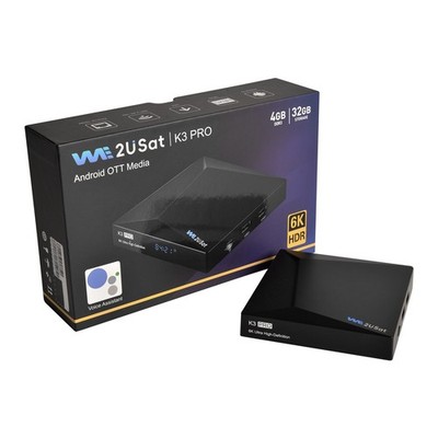 We2USat K3 PRO Android Smart TV Box 2026 Latest Version 6K Ultra High-Definition