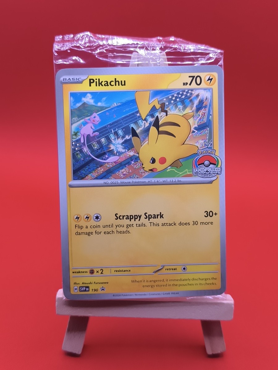 Pikachu SVP190 Scarlet & Violet Exclusive Ultra Rare Promo Pokemon