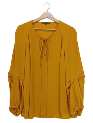 LUISA CERANO Langarm-Bluse Damen Bluse Gr. DE 40 hellorange Casual-Look
